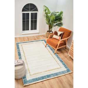 Tapis moderne multicolore Netline PR018 Perre, 60% viscose, 40% acrylique, pour chambre à coucher, bureau et chambre d'enfant, tapis Home Depot - Product Image 6