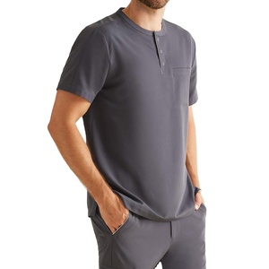 Medical Scrub <b>Sets</b> Unisex Stretch Hospital Uniforms Nurse Dental <b>Doctors</b> Workwear Custom Logo Scrub Uniform 2 Piece <b>Set</b> - Product Image 1