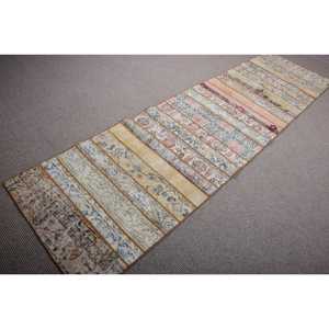 Alfombra de 2,7x9,9 pies, Alfombra Turca Vintage, Alfombra Marroquí Marrón - Product Image 2