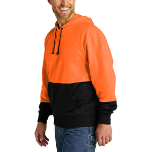 Unisex Oversized Winter Fleece <b>Hoodie</b> for Digital Printing 100% Cotton Pullover Sweatshirt with Adjustable Drawstring Hood Soft - Product Image 2