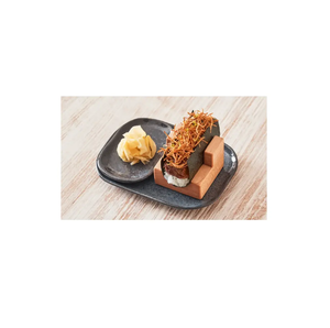 Kit de serveur écologique Mini porte-tacos pasteur en bois avec cuillère unique et pinces disponibles de bonne qualité - Product Image 3