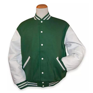 Top Quality <b>Men's</b> Baseball Custom Logo Varsity <b>Jackets</b> Low Price Short Sleeve <b>Leather</b> Windproof Quilted <b>Men</b> Varsity <b>Jacket</b> - Product Image 2