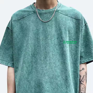 Best Selling 100% Cotton O-Neck Men's T-shirt Loose Fit <b>Blank</b> Design Anti-Wrinkle Breathable Light <b>Weight</b> High Quality - Product Image 2