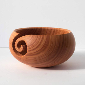 Cuencos de lana de madera de alta calidad para tejer cuenco de madera hecho a mano diseñado para sujetar accesorios de ganchillo de hilo - Product Image 1