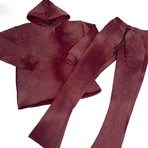 Sudadera deportiva ecológica unisex de dos piezas, sudadera de manga larga con capucha, pantalones de chándal transpirables, sin costuras, con estampado técnico para otoño - Product Image 6