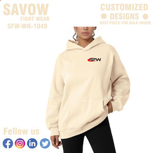 Pull à capuche en coton surdimensionné pour femmes sweats courts Style Streetwear vestes polaires pour l'hiver vêtements de sport en gros en vrac - Product Image 4