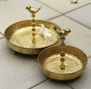 Cuenco de Diwali Urli con diseño de pavo real hecho a mano con velas flotantes, decoración tradicional de Diwali para el hogar, Pooja y centros de mesa - Product Image 3