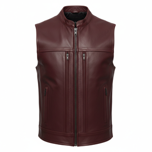 Chaleco de Cuero Casual de Invierno para Hombre, Diseño Personalizado de Alta Calidad, Venta al por Mayor, Precio Razonable, Transpirable y Cómodo - Product Image 4