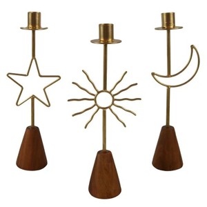 Vente en gros de bougeoirs en métal doré Cadre en métal moderne pour bougies chauffe-plat et pilier Minimaliste Maison et mariage - Product Image 4