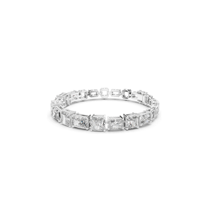 13.44 CT Lab Diamond Tennis <b>Bracelet</b> Square Radiant Cut VVSVS EF CVD 18KT, 14KT, 10KT Gold & 925 <b>Silver</b> Rose, Yellow, - Product Image 5