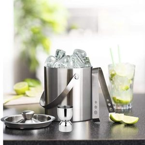 Cubo de hielo de acero inoxidable de primera calidad Aislamiento de larga duración para bodas y entretenimiento en el hogar en bares, salones y hoteles - Product Image 2