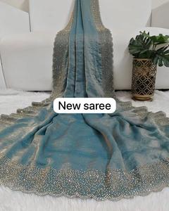 Gorgeous Stunning Indian Designer Space Silk Saree Latest Exclusive Fancy Blouse Bridal Ethnic <b>Party</b> Wedding Wear For Women Girl - Product Image 6