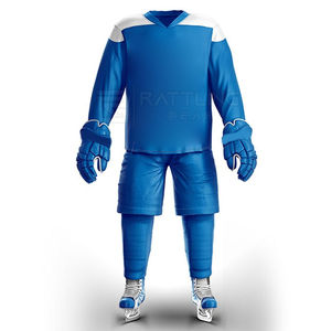 Conjunto de Jersey de Hockey sobre Hielo de Poliéster Ligero y Transpirable de Invierno, Sublimado Personalizado de Alta Calidad, Servicio OEM para Nombre de Equipo - Product Image 1