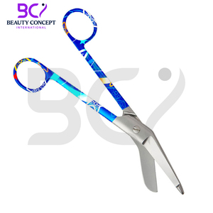 Tijeras de vendaje quirúrgico de calidad superior con tarifa al por mayor para diestros de Color azul, uso de 7,5 pulgadas para removedor de vendaje - Product Image 5