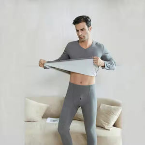 Ensemble de sous-vêtements thermiques pour hommes pour les températures froides, superposition respirante, écologique, antibactérien, tissu doux, confort d'hiver en plein air - Product Image 3
