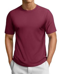 Wholesale Price Men's 100% Cotton Short Sleeve Casual <b>T</b>-<b>Shirt</b> Round Neck Shoulder Slope Neck Tape Solid Color From Bangladesh - Product Image 1