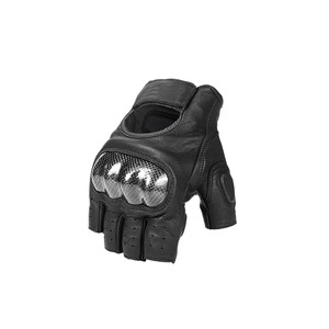Gants demi-doigts de moto de course de haute qualité élégants été en cuir véritable vêtements d'équitation résistants à l'abrasion pour les Sports de plein air - Product Image 3