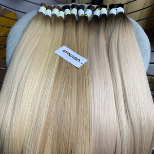 Wholesale Luxury 28-Inch Vietnamese Raw Hair Extensions Nasa Hair Bulk Super Double Drawn 100g Straight for Colors Dyed - Product Image 1