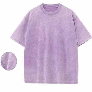 T-shirt décontracté à manches courtes et délavé à l'acide d'excellente qualité - Product Image 2