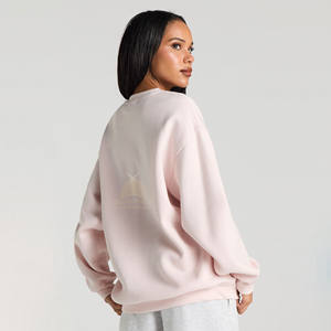 Sudadera con Capucha Extra Grande de Felpa 100% Algodón para Mujer, con Logotipo Personalizado en 3D, para Invierno - Product Image 4