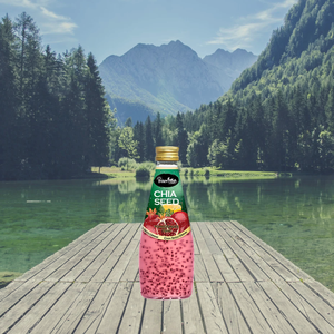 เครื่องดื่มเมล็ดเจียขวดแก้ว290มล. รสทับทิมยี่ห้ออินเตอร์เฟรชเวียดนาม - Product Image 6