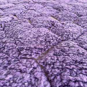 Hermosas alfombras estampadas en zigzag de Color púrpura puro patrón de impresión de bloque de mano Dhurries 100% alfombra bordada para decoración del hogar - Product Image 4