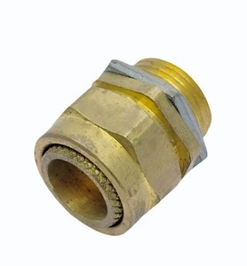 Prémium latón doble compresión prensaestopas conector eléctrico industrial OEM ODM fabricante proveedor al por mayor exportación a granel - Product Image 1