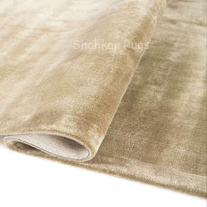 Ensemble de tapis Shahkar, forme personnalisée, tissé à la main, moderne, multi-plumes, mélange de viscose et de soie, antimicrobien, antidérapant, pour animaux de compagnie, nouveau design - Product Image 1