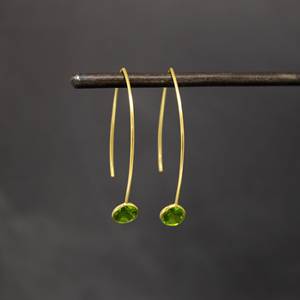 Increíbles Pendientes de Peridoto de Alta Calidad, Plata 925, Diseño Simple y Asequible - Product Image 1