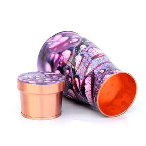 Wholesale 100% Pure Copper <b>Disposable</b> Portable Outdoor Office Home Water Bottle Lid Custom Prints Eco-Friendly Design American - Product Image 3