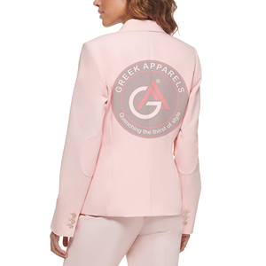 Vente en gros blazer boutonné de haute qualité manteau pour femmes d'affaires fabriqué au Pakistan 2023 blazer en coton chaud pour femmes - Product Image 2