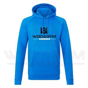 เสื้อฮู้ดสวมหัวแขนยาวผ้าคอตตอนโพลีเอสเตอร์พิมพ์ลายด้วยความร้อนแบบสีทึบมีโลโก้สำหรับฤดูหนาวกำหนดเอง100% - Product Image 1