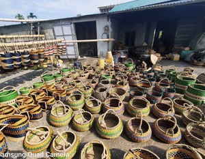 Handmade cỏ biển lưu trữ giỏ bán buôn liễu bolga cản trở giỏ tự nhiên đa chức năng cỏ biển rơm wicker dệt giỏ - Product Image 6