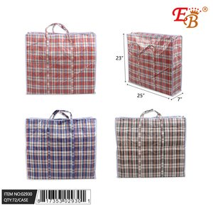 Sac fourre-tout en tissu non tissé à carreaux rouges 25x23x7 pouces avec longues poignées, sac de courses réutilisable en toile - Product Image 3