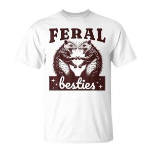 Maglietta Promozionale Coordinata Possum Feral Besties Best Friend Twinning BFF - Product Image 1