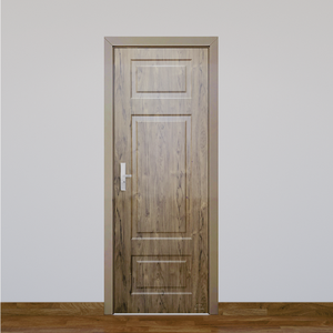Puertas Interiores con Marcos de Madera E1 MDF, Puerta Interior Decorativa Precolgada, Fácil de Instalar, Color Nogal, Resistente al Agua, para Dormitorio - Product Image 5