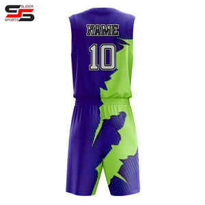 Uniforme de basket-ball jeunesse pour adultes chemises uniformes d'équipe de basket-ball personnalisées et d'entraînement avec ensembles de shorts numéro de nom personnalisé - Product Image 2