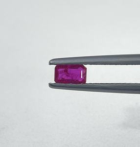 Rubis du Mozambique de qualité supérieure, 100% naturel, chauffé, taille octogonale 3x5 mm, couleur rose rougeâtre, pierre précieuse en vrac pour la fabrication de bracelets - Product Image 4