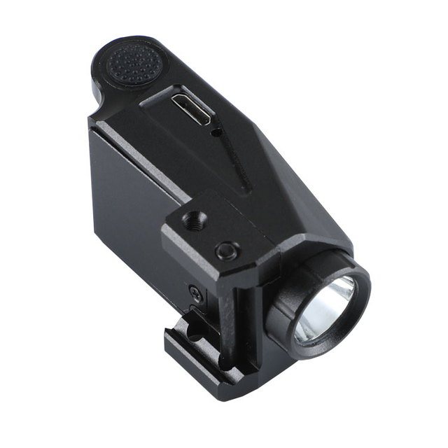 Tactical Flashlight 400 Lumen Waterproof Nylon USB Hunting Light with 8X High Magnification for Outdoor Use