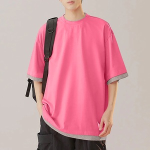 T-shirt 100% coton surdimensionné avec logo personnalisé pour hommes, épaule lourde et tombante avec sublimation, design de logo vierge de haute qualité - Product Image 6