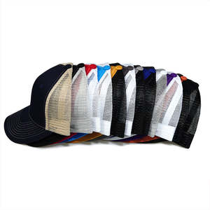 Casquette de camionneur unisexe 6 panneaux 100% coton Denim personnalisée OEM couleur unie Snapback bord incurvé pour les sports de rue mode vente en gros - Product Image 5