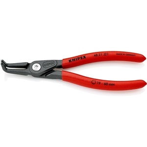 Alicates de Precisión KNIPEX J 21 para Anillos de Retención, para Diámetros de 19-60 mm, Longitud 165 mm - Product Image 1