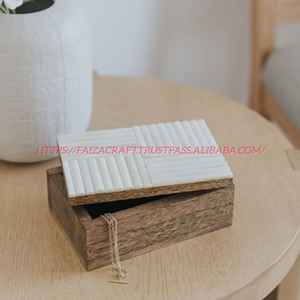 Mango <b>Wood</b> <b>Keepsake</b> <b>Box</b> Living Room Jewellery Organiser and Storage - Product Image 3