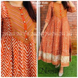 Ropa de fiesta festiva tradicional, bordado de Reyon Anarkali, proveedor largo, de compras en línea, la mayoría de tendencias - Product Image 3