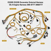 306-8777 3068777 306-8778 Faisceau de câblage moteur C6.4 pour excavatrice Erpillar E320D E323D, faisceau d'injecteurs externes