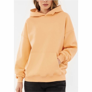 Éponge française tricoté fermeture éclair Boxy poids lourd unisexe à capuche Vintage lavage goutte épaule surdimensionné femmes pour femmes ODM OEM - Product Image 3