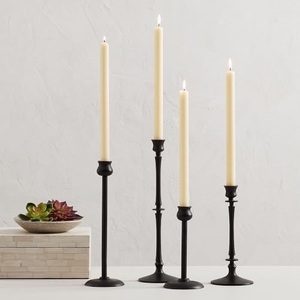 Candelabros de Metal de pie de estilo nórdico de granja rústica, farol de vela de diseño personalizado para decoración de boda - Product Image 4