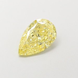 Diamante Cultivado en Laboratorio, Corte Pera, 1.01ct, VVS2, Amarillo Intenso Fantasía - Product Image 1