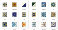Carreaux muraux en céramique traditionnelle tunisienne peints à la main pour cuisine, salon, mur extérieur, villa, garantie 5 ans
