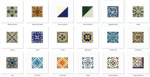 Carreaux muraux décoratifs pour crédence de cuisine en céramique tunisienne faits à la main et peints à la main - Product Image 3